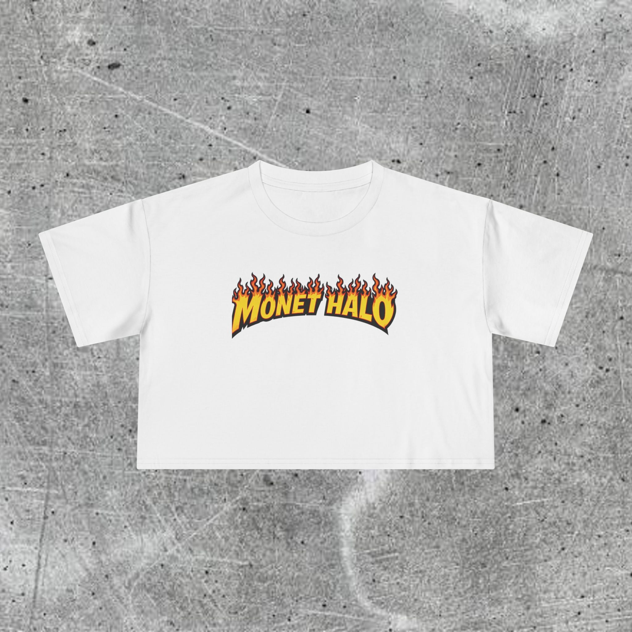 WOMEN’S CROP FIRE AURA TEE