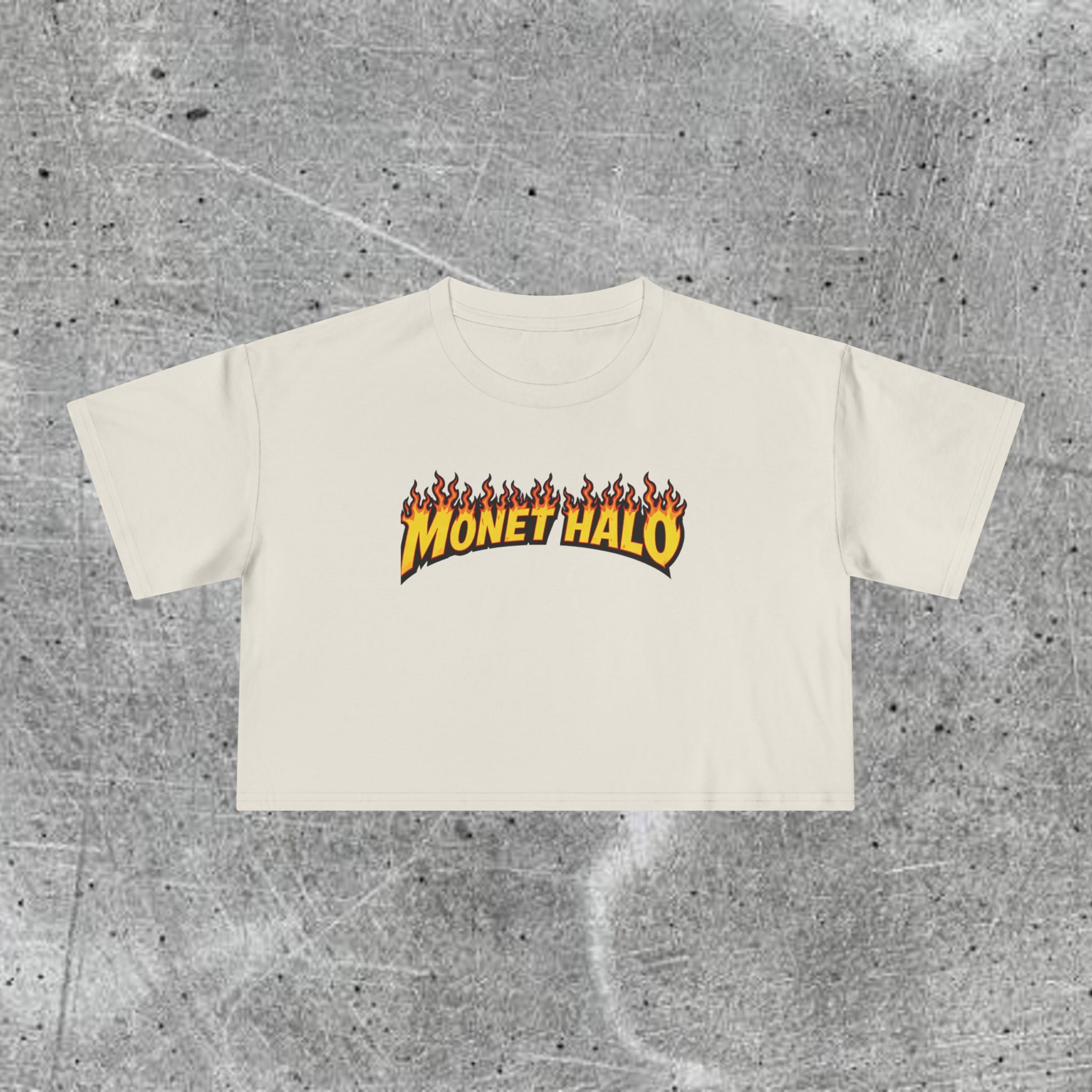 WOMEN’S CROP FIRE AURA TEE