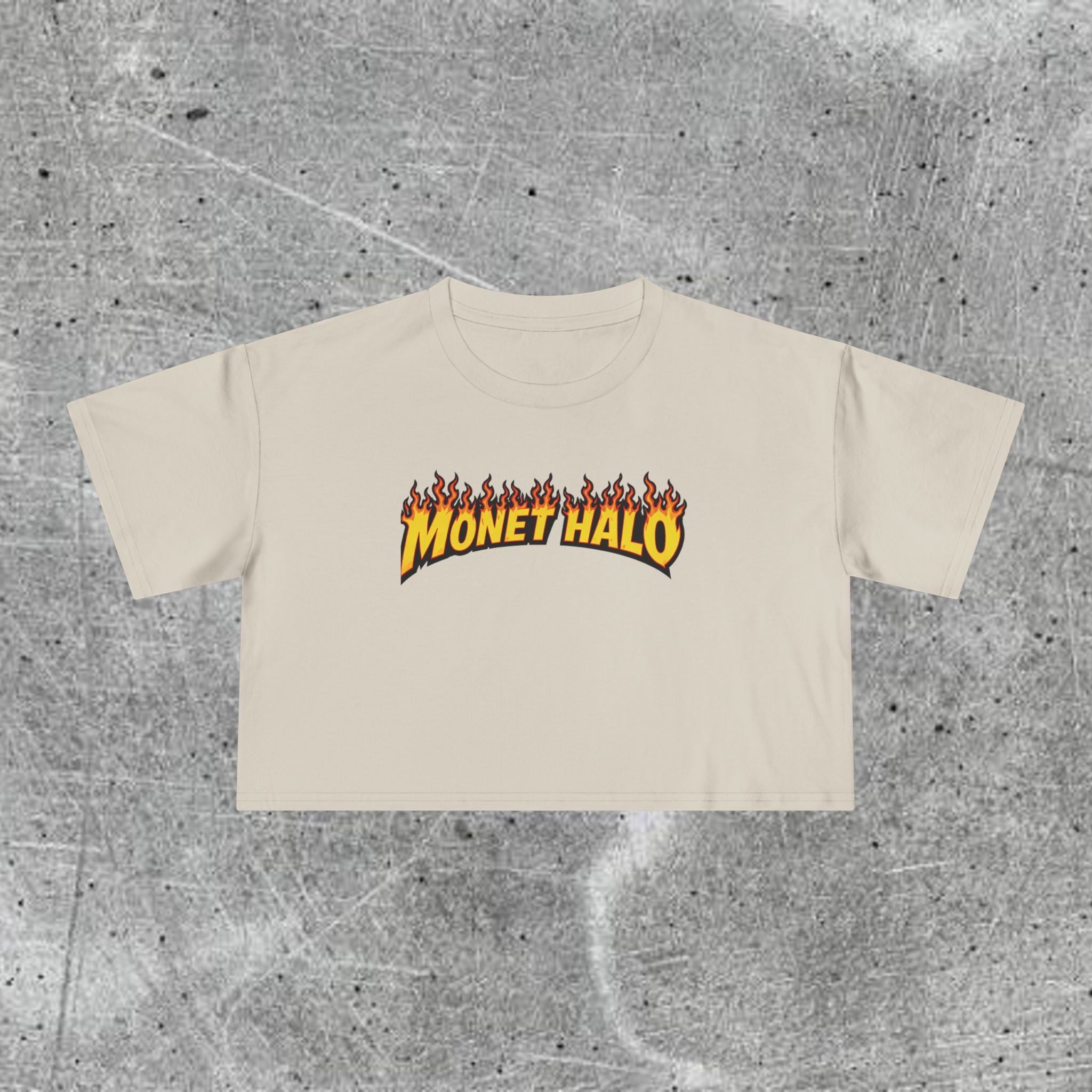 WOMEN’S CROP FIRE AURA TEE