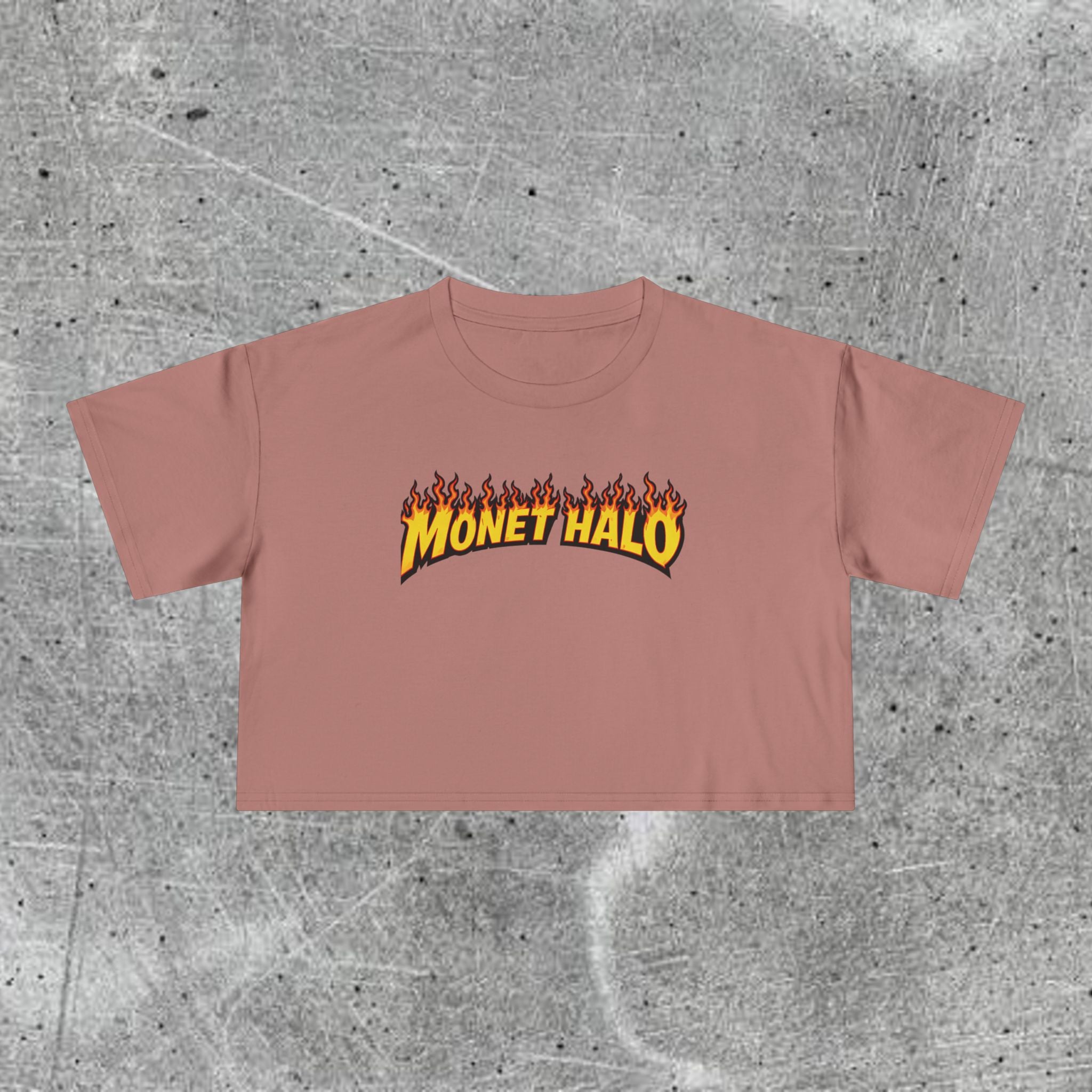 WOMEN’S CROP FIRE AURA TEE