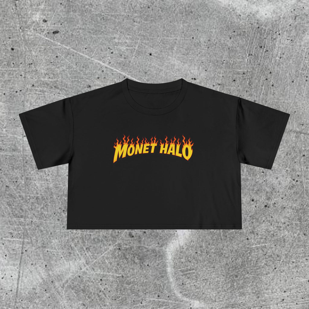 WOMEN’S CROP FIRE AURA TEE